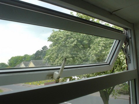 Double glazing condensation cleared